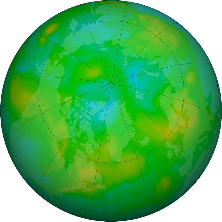 Arctic ozone map for 15 July 2022